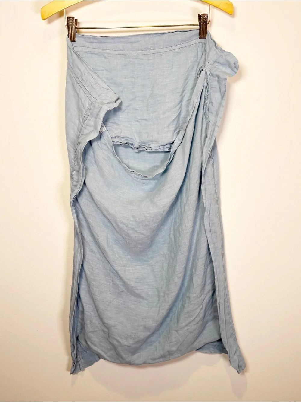 D. Porthault Paris Linen Blue King Pillow Sham